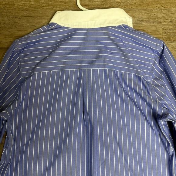 Chico's Blue and White Striped Shirt - Picture 9 of 10